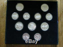 1980 Moscow Olympics 28 Coin SILVER Coin Set Boxed Over 20 ounces of SILVER F015