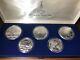 1980 Moscow Olympics 5 Coin Silver Coin Set