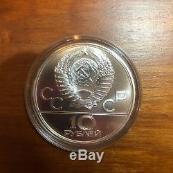 1980 Moscow Olympics 5 Coin SILVER Coin Set