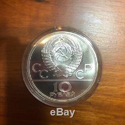 1980 Moscow Olympics 5 Coin SILVER Coin Set