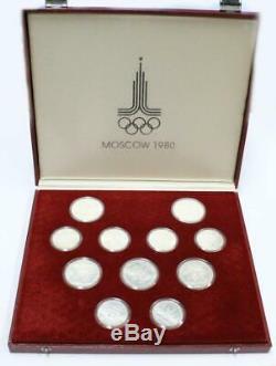 1980 Moscow Olympics. 900 silver 28 coin set 20+ ounces of pure silver UNC withbox