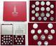 1980 Moscow Olympics Russia Ussr 20+ Oz Silver 28 Coin Gem Proof Set +box &coa