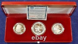 1980 Moscow Olympics Russia USSR 20+ Oz Silver 28 COIN GEM Proof Set, Boxes/COAs