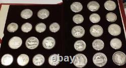 1980 Moscow Olympics full 28-coin Choice Proof set COAs 20+ ozs pure silver