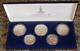 1980 Moscow Russia 5 Coin Silver Olympic Set 5 & 10 Rubles In Display Case