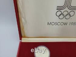 1980 Moscow Russia Olympic 28 Silver Coin MINT Set/wBox & COA (20.2 ASW)
