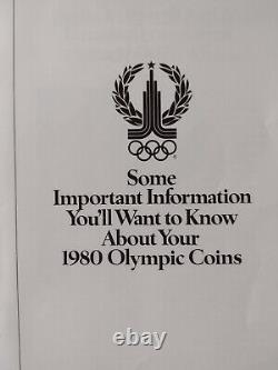 1980 Moscow, Russia Olympic Proof Silver 28 Coin Set- Original Box and COA