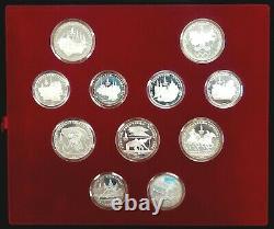 1980 Moscow Russia Olympics Proof Silver coin set! 28 pieces! 20.24 ASW