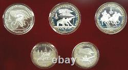 1980 Moscow Russia Olympics Proof Silver coin set! 28 pieces! 20.24 ASW