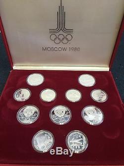 1980 Moscow Silver Proof Olympic 28 Coin Set