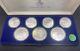 1980 Moscow Ussr 7 Coin Silver Olympic Set 5 & 10 Rubles With Case
