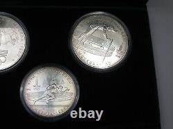 1980 Moscow USSR Russia 5 Coin Silver Olympic Set 5 & 10 Rubles with Case. #79