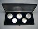 1980 Moscow Ussr Russia 5 Coin Silver Olympic Set 5 & 10 Rubles With Case. #80