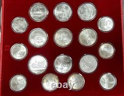 1980 Olympic Moscow Silver Coins Set 28 Coins Total