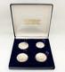 1980 Olympic Silver Proof 4-coin Set Summer & Winter Games China Mint