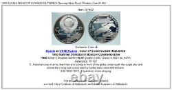 1980 RUSSIA MOSCOW SUMMER OLYMPICS Throwing Silver Proof 5 Roubles Coin i81482