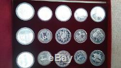 1980 Russia 28-Coin Olympics Silver Proof Set