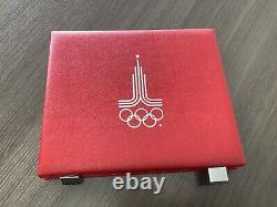 1980 Russia, Moscow Olympic Silver 28-Coin Set withCOA & Box L72