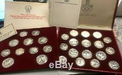 1980 Russia USSR Moscow Olympic 28-Coin Silver Proof Set with Box & Certificates