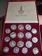 1980 Russia Ussr Moscow Olympic Silver 28 Coins Proof Set