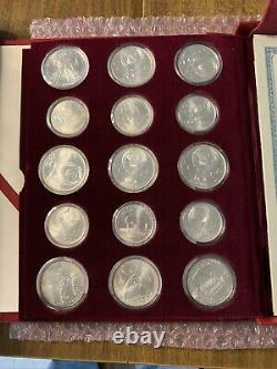 1980 Russian Olympic Coin Silver Coin Set. 5 And 10 Roubles