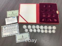 1980 Russian Silver 1980 Olympic 16 of 28-Coin Set in Holder L72