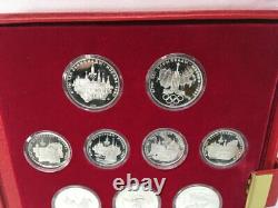 1980 Russian Silver 1980 Olympic 28-Coin Set in Holder