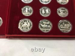 1980 Russian Silver 1980 Olympic 28-Coin Set in Holder