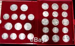 1980 Silver Russia Olympics 28 Rouble Mint State Coins Complete Box Set & Papers