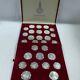 1980 Ussr 5 & 10 Roubles Moscow Olympics (28 Coins). 900 Silver Set In Box