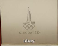 1980 USSR Moscow Olympic Silver Coin Set with Case & COA Free Shipping USA