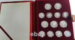 1980 moscow olympic games silver 28 coin set
