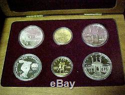 1983-1984 Olympic 6 Coin Set 2 $10 Gold Coins 4 Silver Dollars Proof and BU