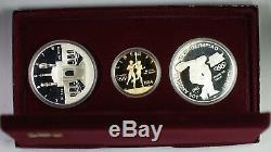 1983-1984 Olympics 3 Coin Commem Proof Set with $10 Gold & 2 Silver Dollars JAH