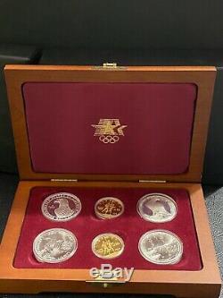 1983 & 1984 US Gold & Silver Olympic 6-Coin Commemorative Proof Set-Beautiful