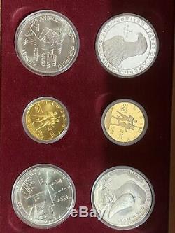 1983 & 1984 US Gold & Silver Olympic 6-Coin Commemorative Proof Set-Beautiful