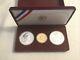1983 / 1984 Us Mint 3 Coin Olympic Silver $10 Gold Commemorative Proof Set