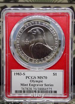 1983 S Commemorative OLYMPICS Silver Dollar $1 PCGS MS70 #575ARC Mercanti