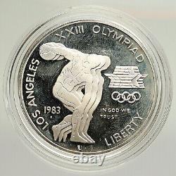 1983 S UNITED STATES Los Angeles 23rd Olympics Proof Silver Dollar Coin i94825