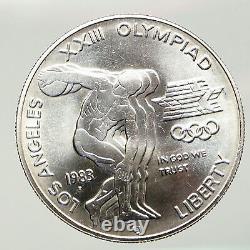 1983 UNITED STATES Los Angeles 23rd Olympics VINTAGE Silver Dollar Coin i92575