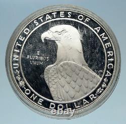 1983 UNITED STATES Los Angeles 23rd Olympics w Eagle Silver Dollar Coin i82722