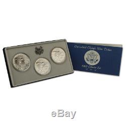 1983 US Olympic PDS 3-Coin Commemorative BU Set