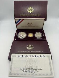 1984 1988 1992 US Mint Olympics Commemorative Coin Silver Gold Set Free Shipping