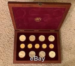 1984 Olympic Gold and Silver 13 Coin Proof and Uncirculated Set