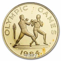 1984 Samoa Gold 100 Tala Olympics PF-68 UCAM NGC SKU#274163