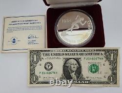 1984 Summer Olympic Games Jamaica $25 Proof Silver Coin (136 Grams. 925 Fine)