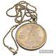 1984 United States Los Angeles 23rd Olympics Silver Dollar Coin Pendant Necklace