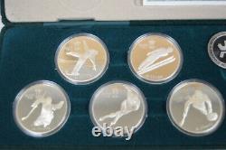 1985-1988 Canadian $20 Calgary Olympic Winter Games Silver 10-Coin Set 10 oz