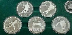 1985-87 Canada $20 Silver 1988 Calgary Olympic Games Silver Proof Coin Set OGP
