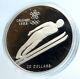 1987 Canada 1988 Calgary Olympics Ski Jumping Old Proof Silver $20 Coin I103938
